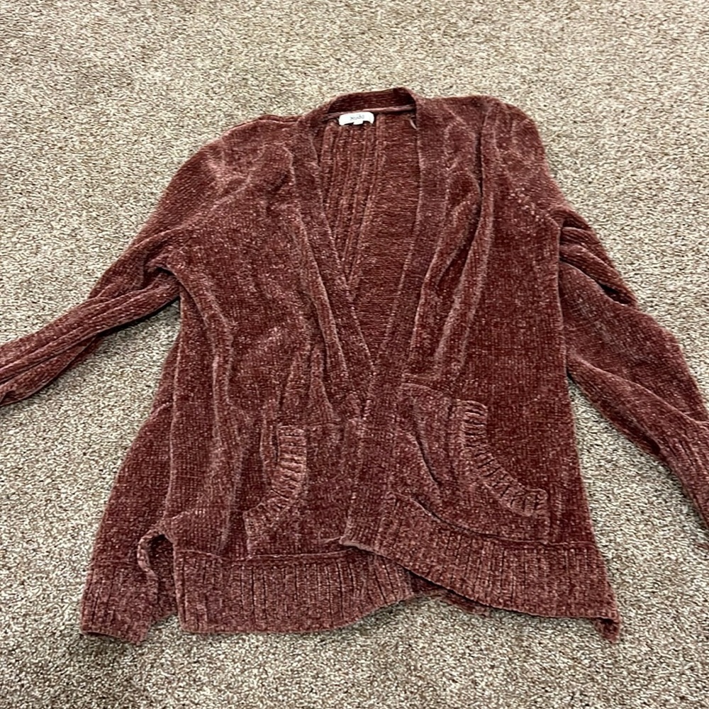 Mudd Burgundy Cardigan